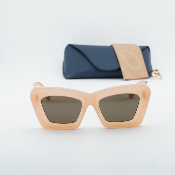 Loewe LW40145F 72E Cat Eye Sunglasses – Shiny Pink\\Brown main image 7